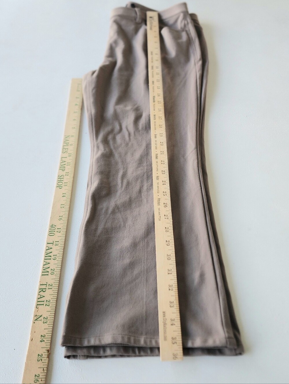 Theory Neutral Taupe Flare Pants - Picture 11 of 16